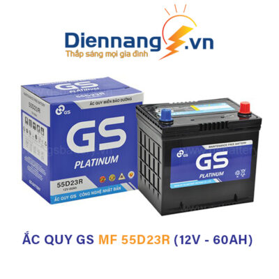 Ắc Quy GS Khô MF 55D23R 12V 60Ah