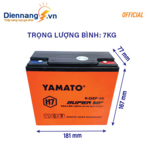 Ắc Quy xe đạp điện YAMATO 6-dzf-30