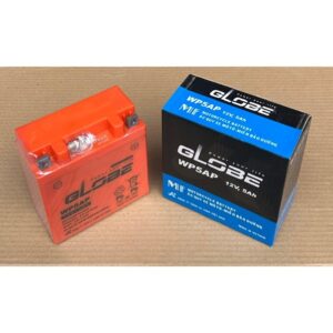 Ắc Quy Globe WP5AP, Ắc Quy Xe Máy 12V 5Ah cho Honda Dream, Wave, Jupiter, Suzuki,...