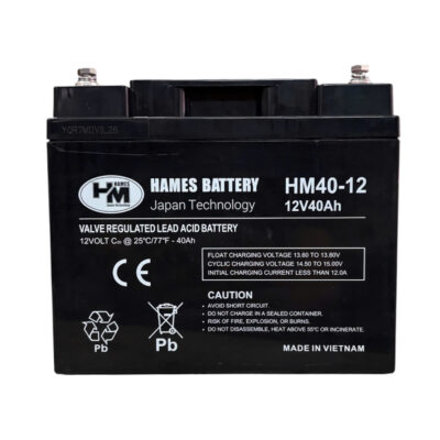 Ắc quy 12v 40Ah Hames HM40-12, Ắc quy AGM cho UPS, 5 ac quy hames HM40 12 12v 40ah hinh 1